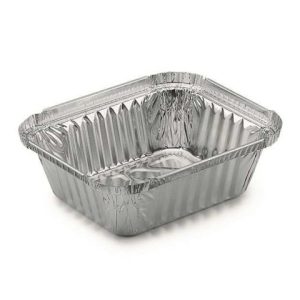 Aluschalen R28L rechteckig 12x14 cm – Bild 1