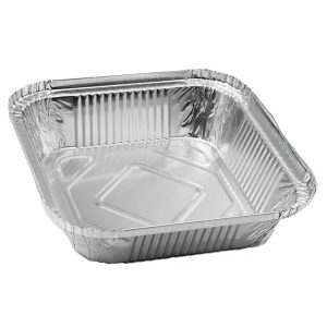Aluschalen R25L eckig 16x16 cm – Bild 1